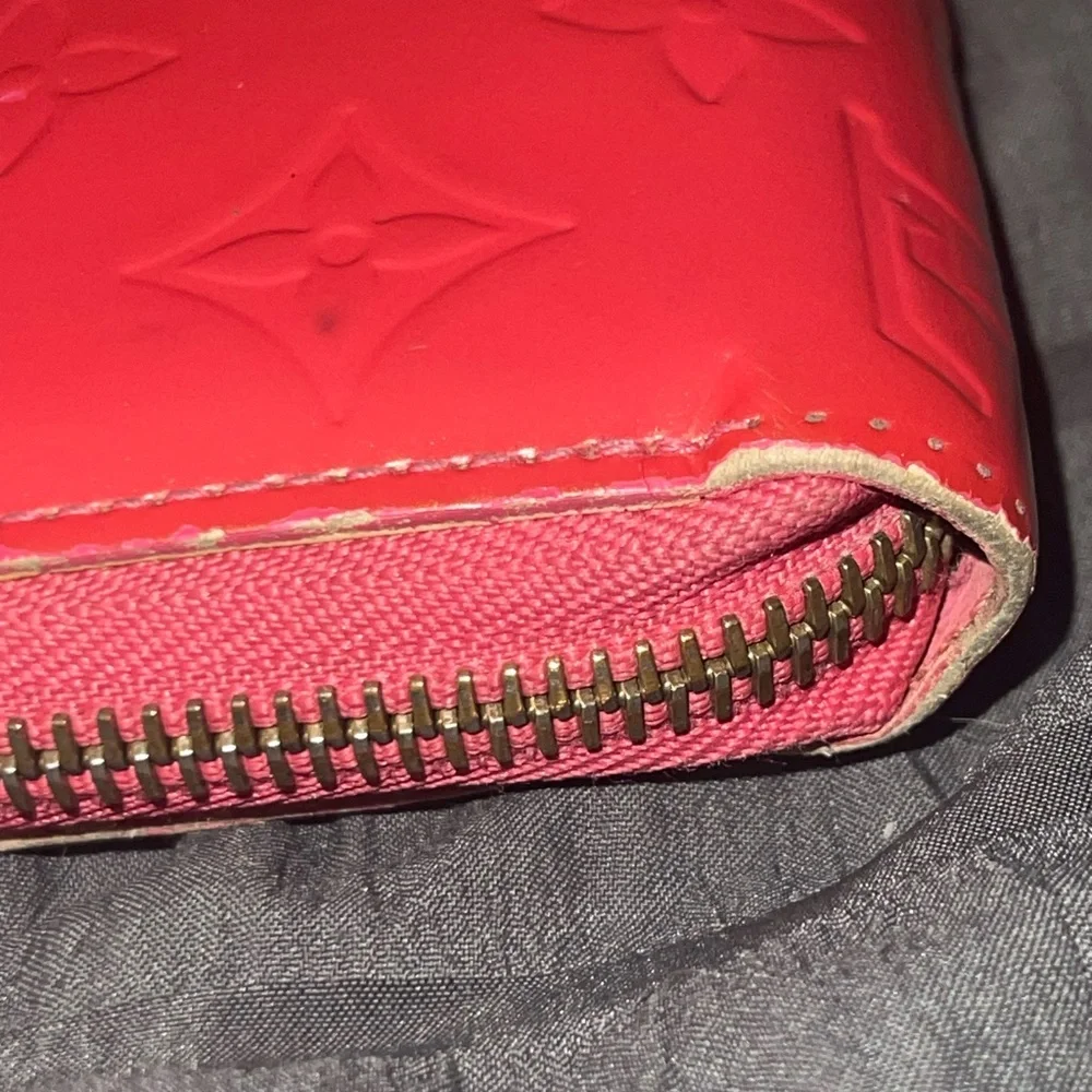 Louis Vuitton Cherry Red Vernis Embossed Wallet vintage
